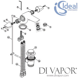 Ideal Standard Cerapl Duo Basin Mixer Tap Spare Parts - IDL DV 194